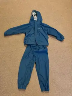 mont-bell レインスーツ(上下セット) 青　110 雨具