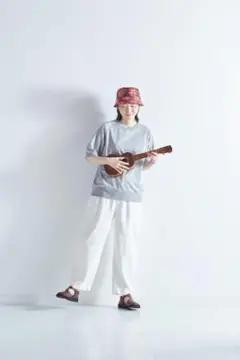 cotton denim balloon pants / off white38