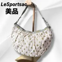 レスポートサック サリー　ワンショルダーバッグ　ドット　ゴールド　ピンク