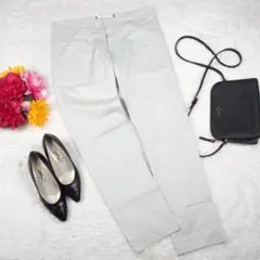 Y572*最高級☆MARNIマルニ☆極上コットン☆パンツ 青ブルー水色