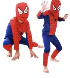 スパイダーマンの子供用 コスプレL