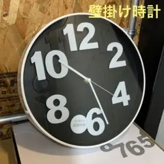 新品未使用　壁掛け時計　連続秒針　ツジセル　黒×白　インテリア　時計