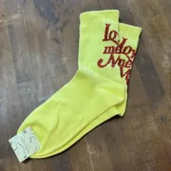 チュチュアンナ イエロー ロゴ靴下 22-25cm