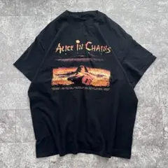 古着 アリスインチェインズ Tシャツ DIRT 黒 グランジ ロック XL