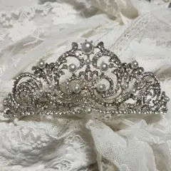 訳あり*ウェディング ティアラ パール