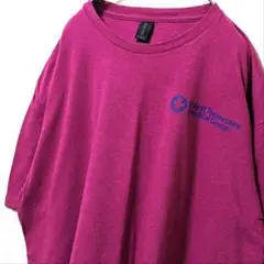 ギルダン ウェストテネシーメディカルグループロゴ Tシャツピンク桃色XL古着