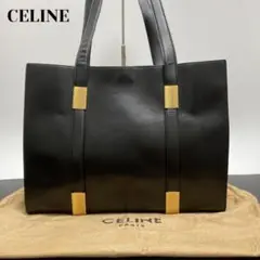 セリーヌ CELINE ショルダーバッグ 肩がけ ブラック 黒 レザー 金具