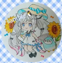 手描きイラスト 『ペンギンちゃんとの夏休み☆』