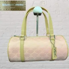 【美品】ロベルタディカメリーノ ミニボストンバッグ ピンク