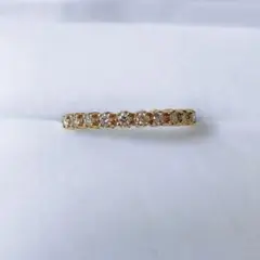 AHKAH アーカー ダイヤモンド エタニティ リング K18YG 0.15ct