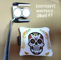 【ODYSSEY】 ホワイトアイス 2ボール パター 34inc　ヘッドカバー付