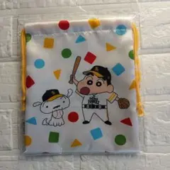 クレヨンしんちゃん ソフトバンクホークス 巾着袋 新品未使用品