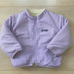 美品　ANAP アナップ　フリース　アウター　ダウン　パープル