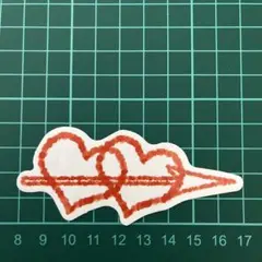防水ステッカー ハート キューピット かわいい