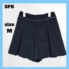 SPB（株）ワールド キュロット ショートパンツ 綺麗め ネイビー M
