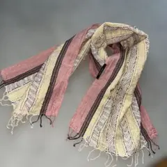ストライプデザインのショール