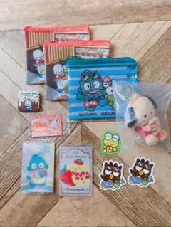はぴだんぶい　ハンギョドン ばつ丸　ポチャッコ　セット
