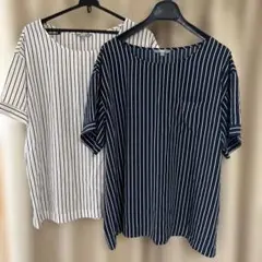 ユニクロ Tシャツ カットソー ブラウス ポリエステル XL 半袖 シャツ