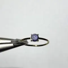 タンザナイトのカボションリング