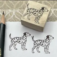 犬のはんこシリーズ＊ダルメシアン｜オリジナル スタンプ
