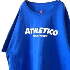 ヘインズ ATHLETICO フィジカル Tシャツ XL ブルー 青 古着