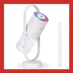⭐️加湿器 卓上 フィルター付き、7色LEDライトUSB給電式 360°调整可能