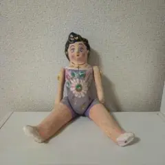 メキシコ民芸品　ルピータ　張り子人形　ヴィンテージ