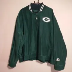 USA製 STARTER グリーンベイ・パッカーズ ナイロンプルオーバー