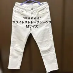 Nａｎｅａホワイト ストレートデニム パンツＭサイズ