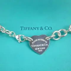 Tiffany ハートタグ ラリアット シルバー チョーカー チェーン 925