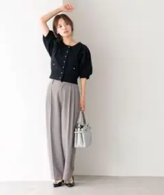 ビシルエットテーパードパンツ　mysty woman