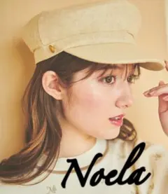 Noela 定価6050円　可愛い麦わらキャスケット美品✨これからの季節に