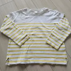 après les cours ストライプ 長袖Tシャツ