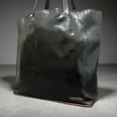 NIL ADMIRARI tote bag black leather