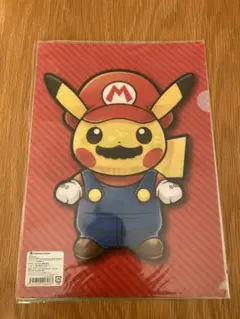 ポケモンセンター　マリオピカチュウ＆ルイージピカチュウ　クリアファイル　ポケモン ポケモンセンター マリオピカチュウ＆ルイージピカチュウ クリア