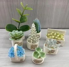 452 ミニチュアフラワー 8点セット エコクラフト ハンドメイド