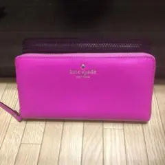 Kate spade ケイトスペード ラウンドファスナー 長財布