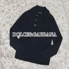 DOLCEu0026GABBANA ニット イタリア製 ウール リブ ドルガバ