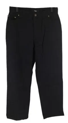 SS1571-11■ 新品 ストレートパンツ 73cm-101cm ブラック