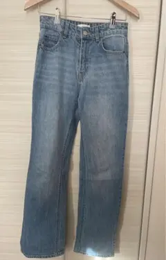 ライトブルー デニム フレアパンツ スリット Ｈ&M