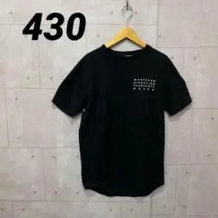 430 フォーサーティー　Tシャツ　トップス　ブラック　黒　メンズ　服　メンズ