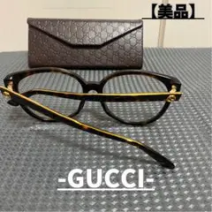 【美品】GUCCI アイウェア GGスプリーム ロゴ ブラウン 即売れ