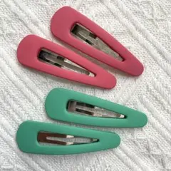 ヘアピン　ピンク　グリーン　セット