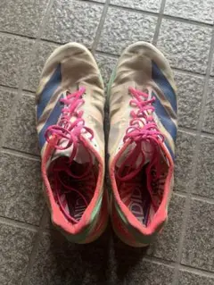 adidas ランニングシューズ ホワイト/ピンク