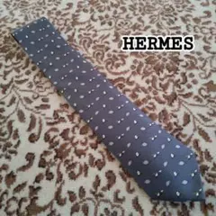 HERMES エルメス ネクタイ フランス ハイブランド グレー タートル