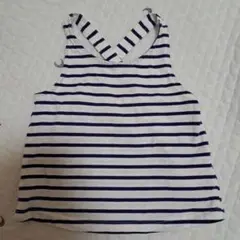 Boden ストライプ ノースリーブタンクトップ 104cm
