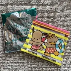 スシロー　はぴだんぶい　ポチャッコ アヒルのペックル ポーチ