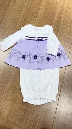ANNA SUI ツーウェイ・ドレスオール 紫/白