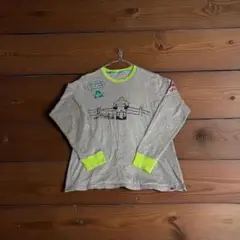長袖Tシャツ ボクサー イラスト付き
