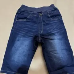 デニム　ストレッチ　ハーフパンツ　150 未使用